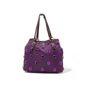 Prada Anemone Tessuto Pietre Nylon
Jeweled Tote bag
